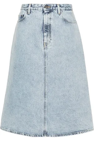 Totême Organic cotton denim midi skirt