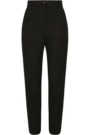 Dolce & Gabbana High-waisted jacquard trousers