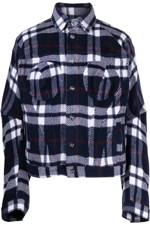 Natasha Zinko Plaid-check print shirt jacket
