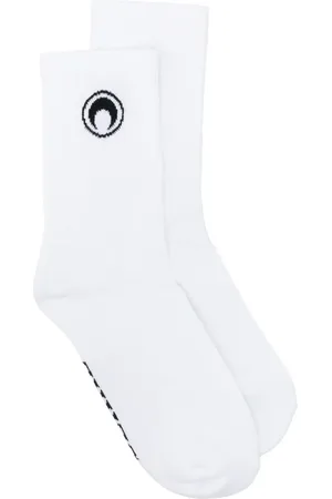 Marine Serre Moon logo ribbed knit socks