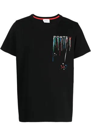 Ports V Paint-splatter print T-shirt