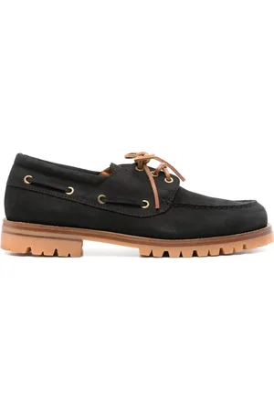 ELEVENTY Nubuck boat shoes
