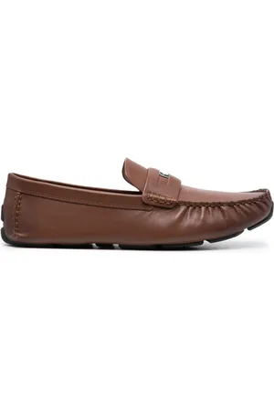 Coach Logo-plaque leather loafers