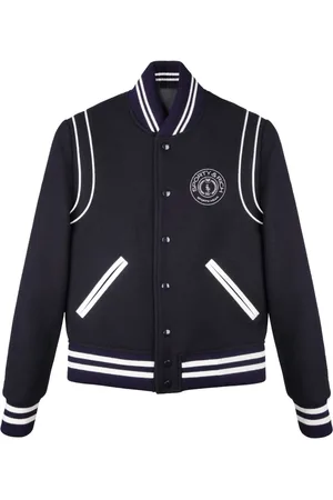 Sporty & Rich Connecticut Crest logo-embroidered varsity jacket