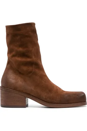 MARSÈLL 55mm square-toe suede boots