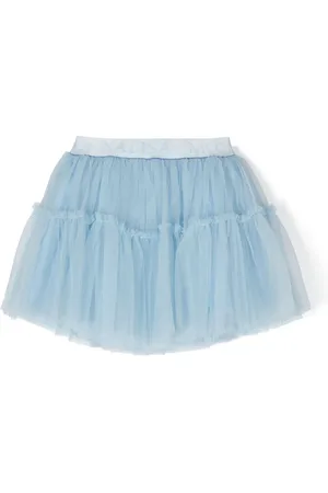 MONNALISA Logo-waistband tutu skirt