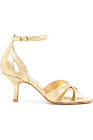 Sarah Chofakian Tunnel metallic sandals