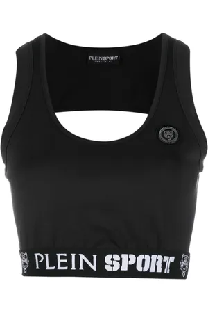 Philipp Plein Logo-plaque cotton tank top