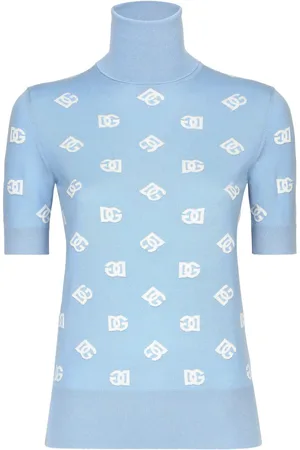 Dolce & Gabbana High neck embroidered top