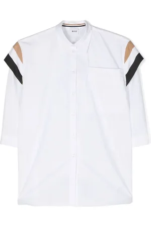 HUGO BOSS Stripe-print shirt dress