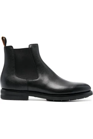 santoni Leather Chelsea boots