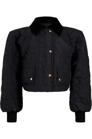 Patou Cropped quilted bomber jacket