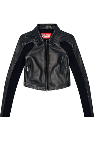 Diesel Panelled leather jacket