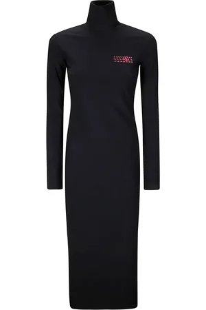 Maison Margiela Logo-print midi dress