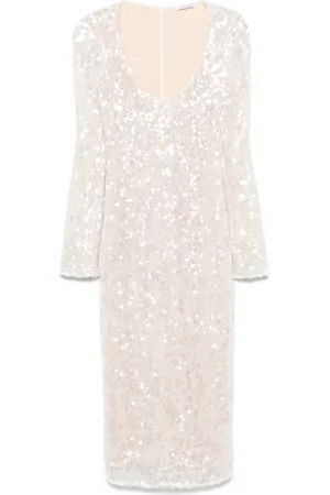 Patrizia Pepe Sequin-embellished midi dress