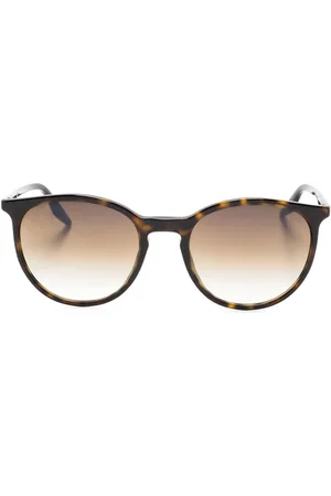 Ray-Ban Tortoiseshell-effect round-frame sunglasses