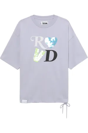 Izzue Sequin-embellished cotton T-shirt