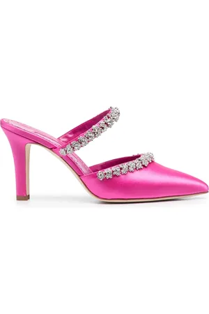 Manolo Blahnik Vedadamu 80mm crystal-embellished mules