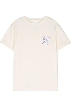 DOUUOD KIDS Logo-patch T-shirt