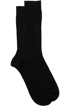 VERSACE Embroidered-logo socks