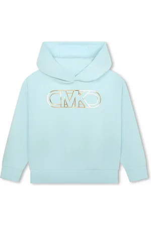 Michael Kors Logo-print metallic-effect hoodie
