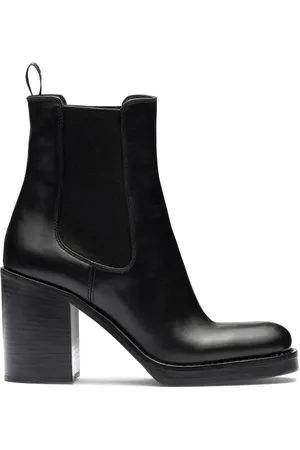 Prada Brushed leather 85mm ankle boots