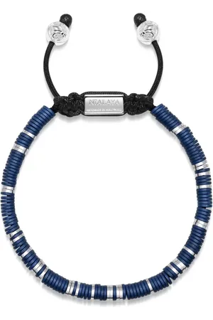Nialaya Logo-plaque beaded bracelet
