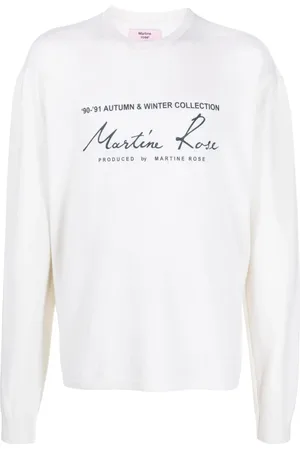 MARTINE ROSE Logo-print crewneck sweatshirt