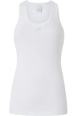 Pinko Logo-embroidered tank top