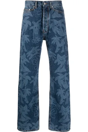 Palm Angels Palmity palm tree-print jeans
