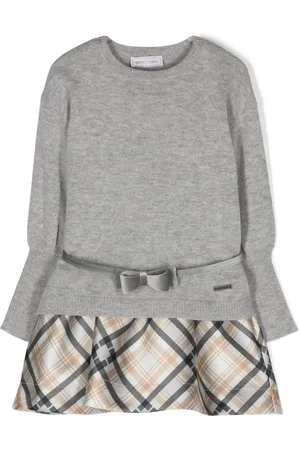MONNALISA Tartan-check sleeveless dress set
