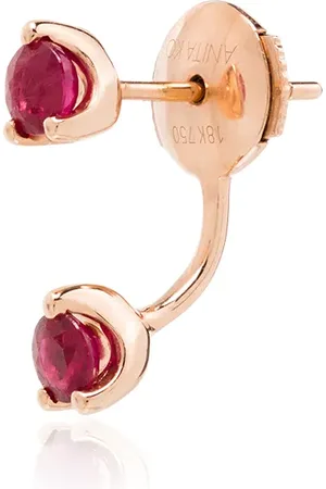 Anita Orbit 18kt rose ruby earring