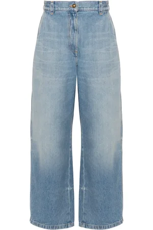 Palm Angels High-rise wide-leg jeans