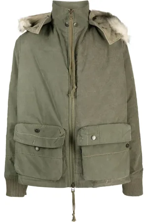 GREG LAUREN Army Tent Retro zip-up jacket