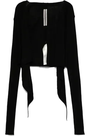Rick Owens Cropped wrap-design cardigan