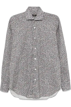 BARBA Floral-print shirt