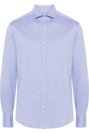 Brunello Cucinelli Spread-collar cotton shirt