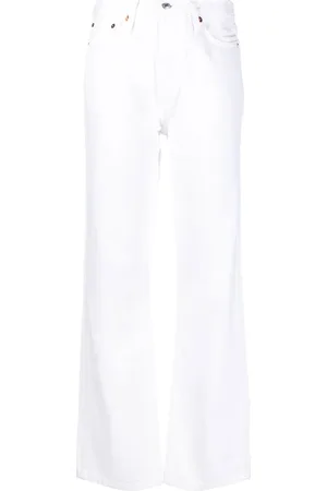 RE/DONE High-waisted flared-leg jeans