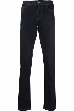 CANALI Mid-rise slim-fit jeans