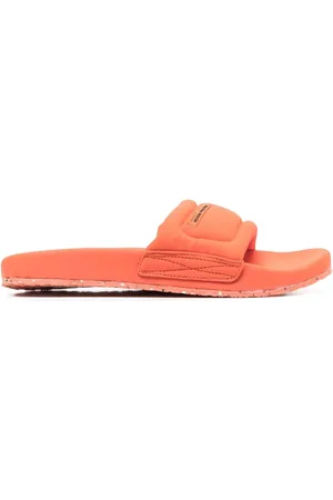 Heron Preston Logo-patch slip-on slides