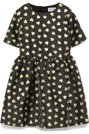 Moschino All-over heart print dress