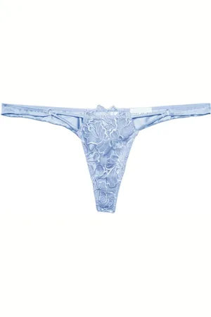 FLEUR DU MAL Whitney embroidered thong