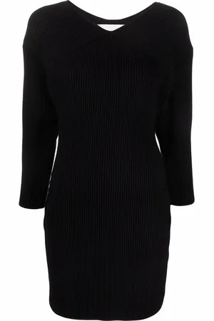Rodebjer Ribbed-knit V-neck dress