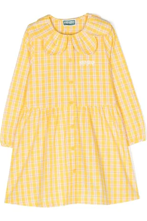 Kenzo Plaid-check pattern dress