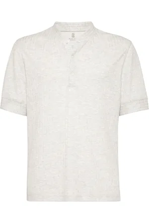 Brunello Cucinelli Ribbed v-neck t-shirt