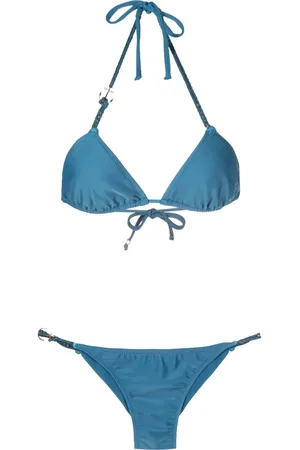 AMIR SLAMA Anchor-hardware triangle bikini