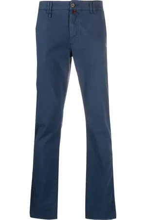 BILLIONAIRE Logo-embroidered chino trousers