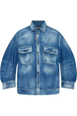 Dsquared2 Dean denim cropped shirt