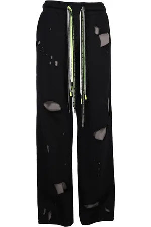 MOSTLY HEARD RARELY SEEN Ripped-up cotton sweatpants