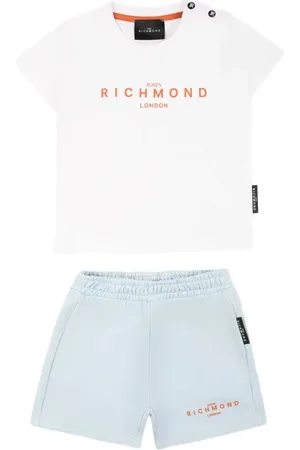 John Richmond Logo-printed T-shirt and shorts set